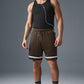 7" Key Mesh Basketball Shorts — Espresso