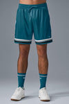 7" Key Mesh Basketball Shorts — Oceanic Teal