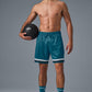 7" Key Mesh Basketball Shorts — Oceanic Teal
