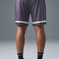 7" Key Mesh Basketball Shorts — Italian Plum