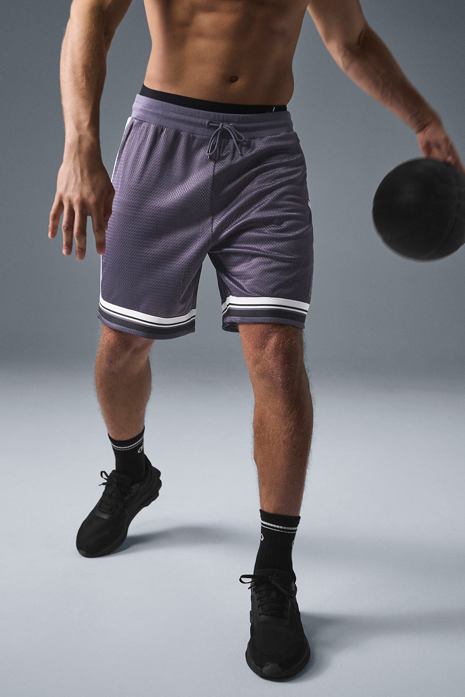 7" Key Mesh Basketball Shorts — Italian Plum