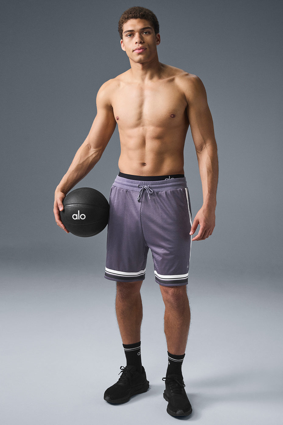 7" Key Mesh Basketball Shorts — Italian Plum