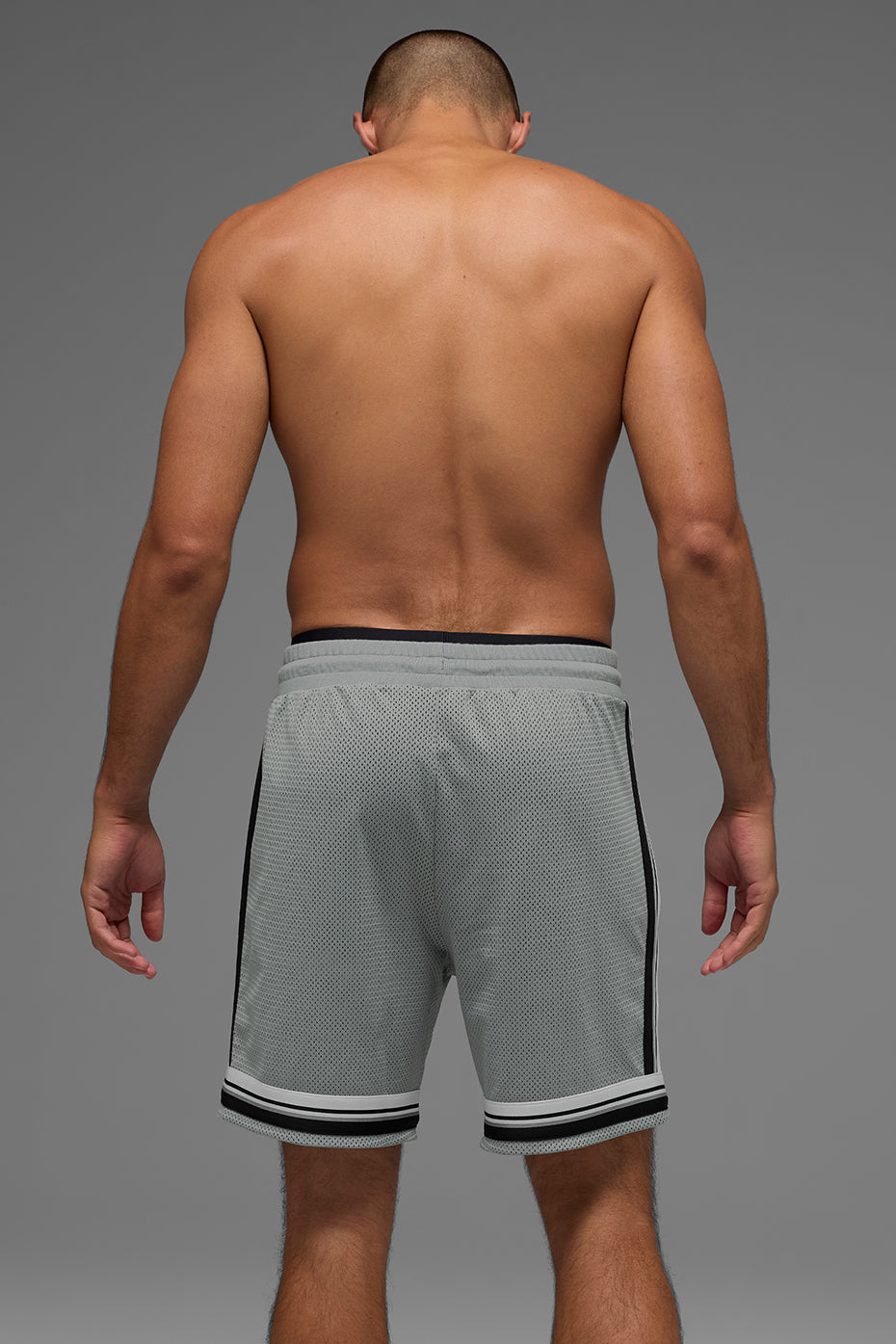 7" Key Mesh Basketball Shorts — Lunar Grey