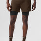 Conquer React 2 — In — 1 Performance Shorts — Espresso/Black