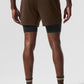 Conquer React 2 — In — 1 Performance Shorts — Espresso/Black