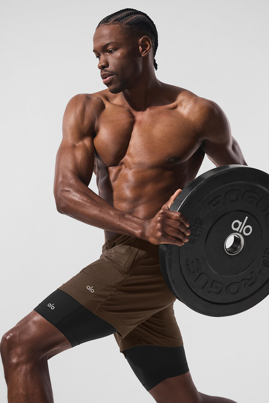 Conquer React 2 — In — 1 Performance Shorts — Espresso/Black