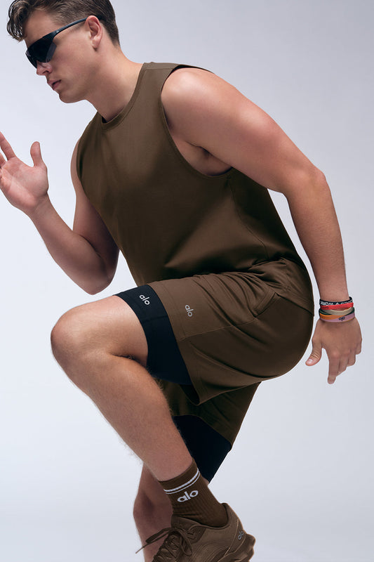 Conquer React 2 — In — 1 Performance Shorts — Espresso/Black