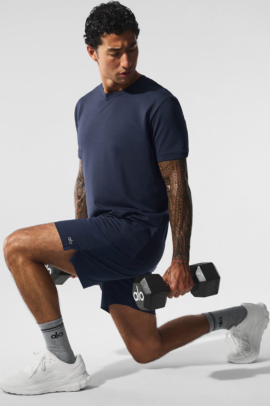 7" Repetition Shorts — Navy