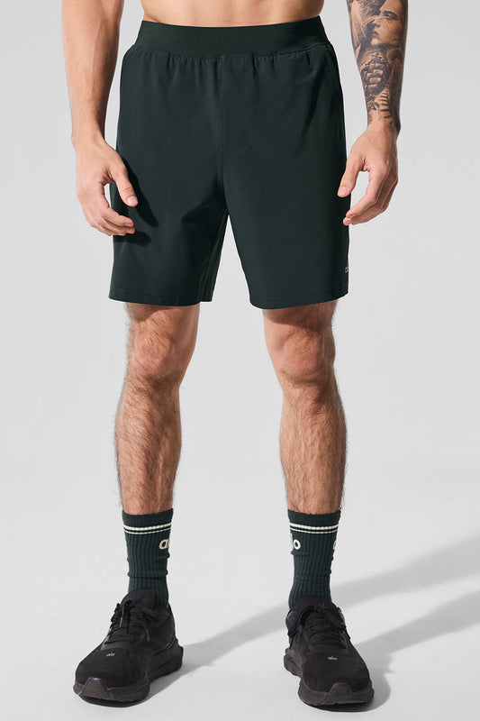 7" Repetition Shorts — Charcoal Green