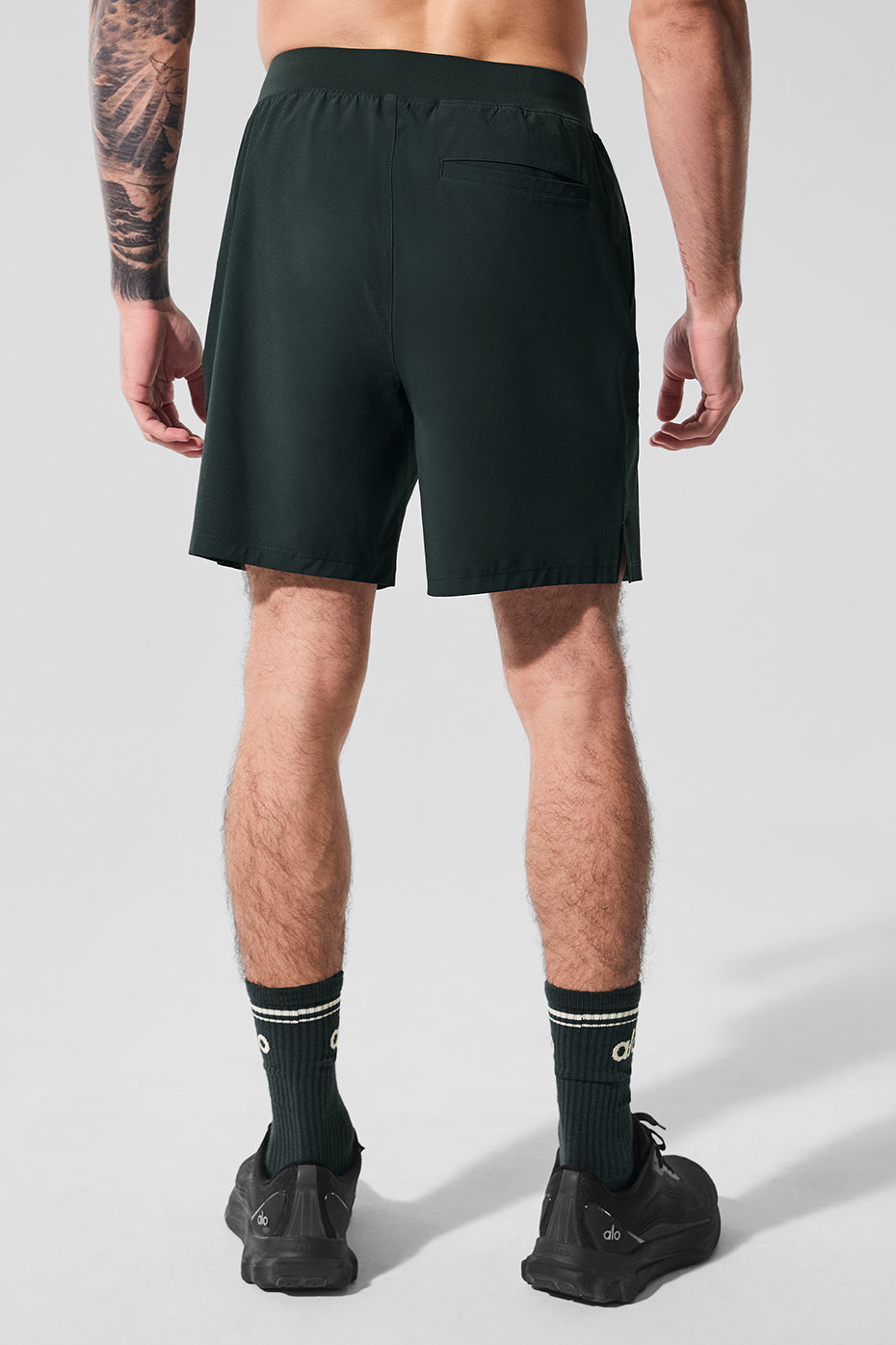 7" Repetition Shorts — Charcoal Green