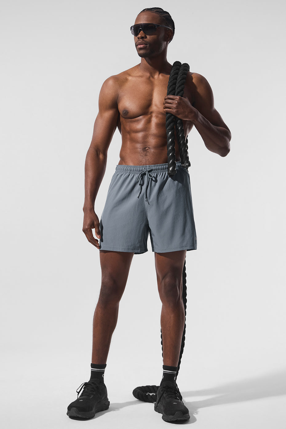 5" Circuit Shorts — Steel Grey
