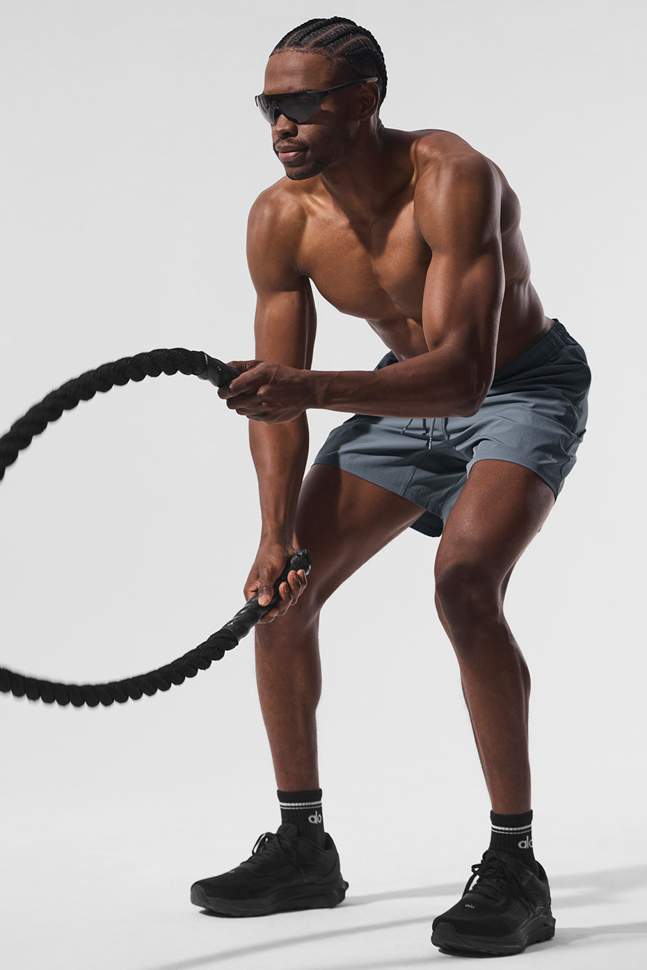 5" Circuit Shorts — Steel Grey