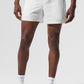 5" Traction Running Shorts — White