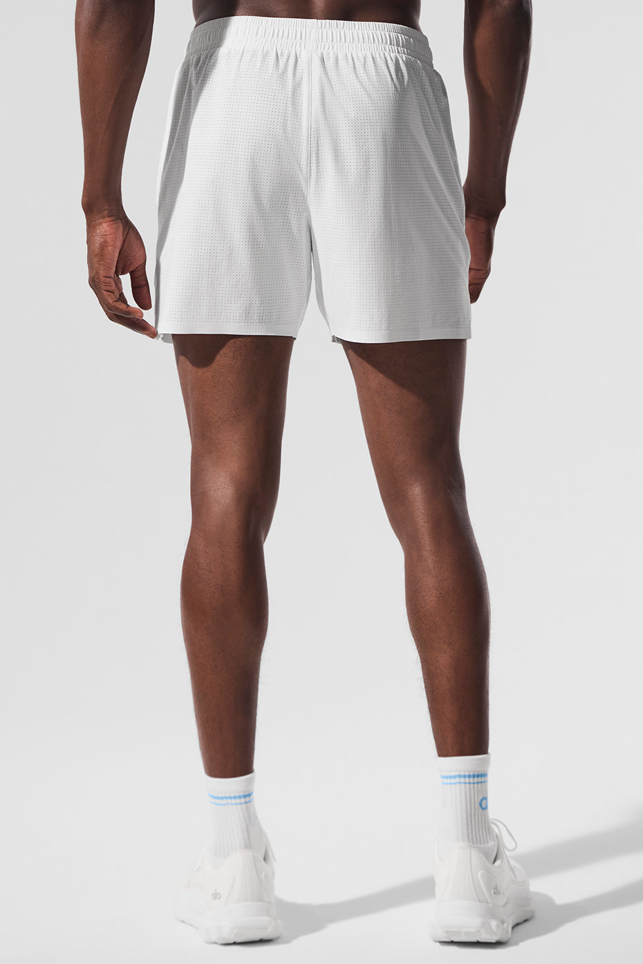 5" Traction Running Shorts — White