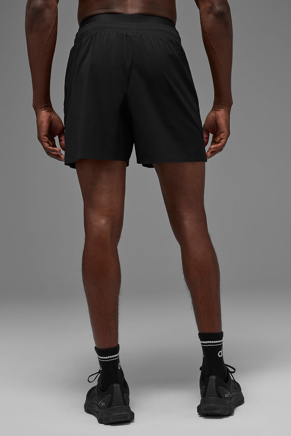 5" Traction Running Shorts — Black