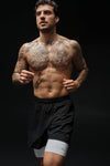 5" Traction Running Shorts — Black