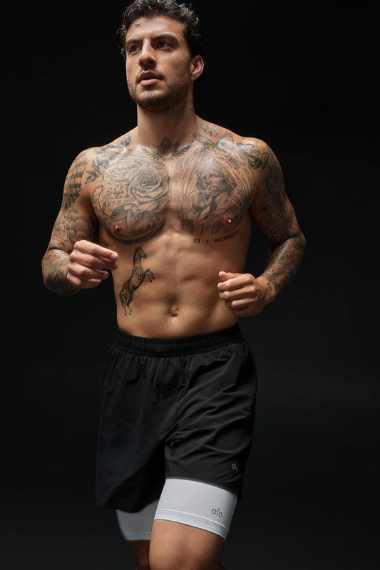 5" Traction Running Shorts — Black