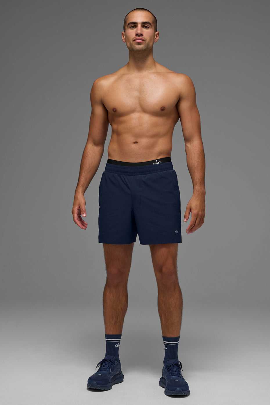 5" Traction Running Shorts — Navy