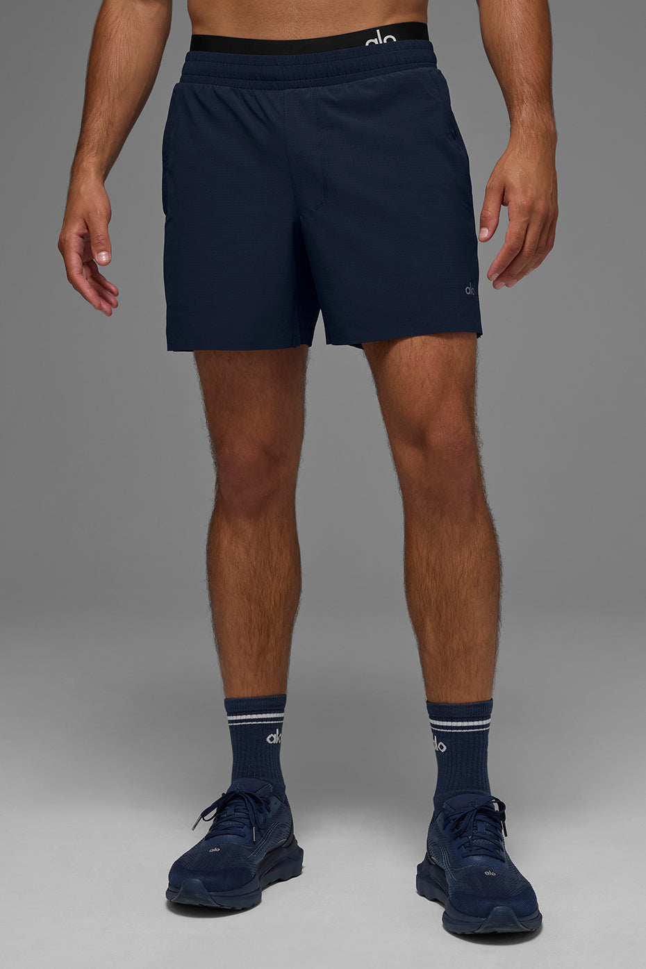 5" Traction Running Shorts — Navy
