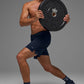 5" Traction Running Shorts — Navy