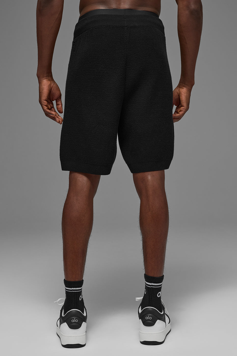 7" Sports Club Sweater Knit Shorts — Black