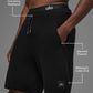 7" Sports Club Sweater Knit Shorts — Black