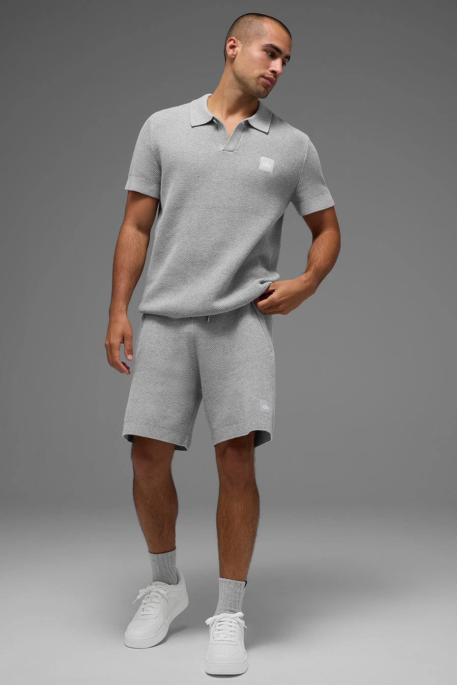 7" Sports Club Sweater Knit Shorts — Athletic Heather Grey