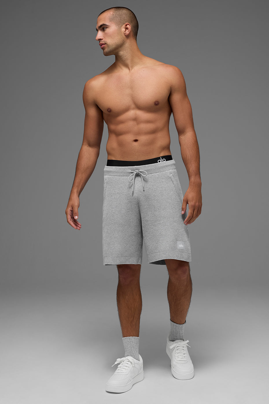 7" Sports Club Sweater Knit Shorts — Athletic Heather Grey