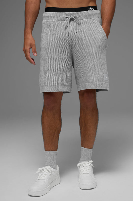 7" Sports Club Sweater Knit Shorts — Athletic Heather Grey