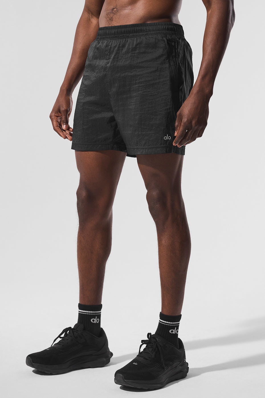 5" Game Time Ripstop 2 — In — 1 Shorts — Black/Black