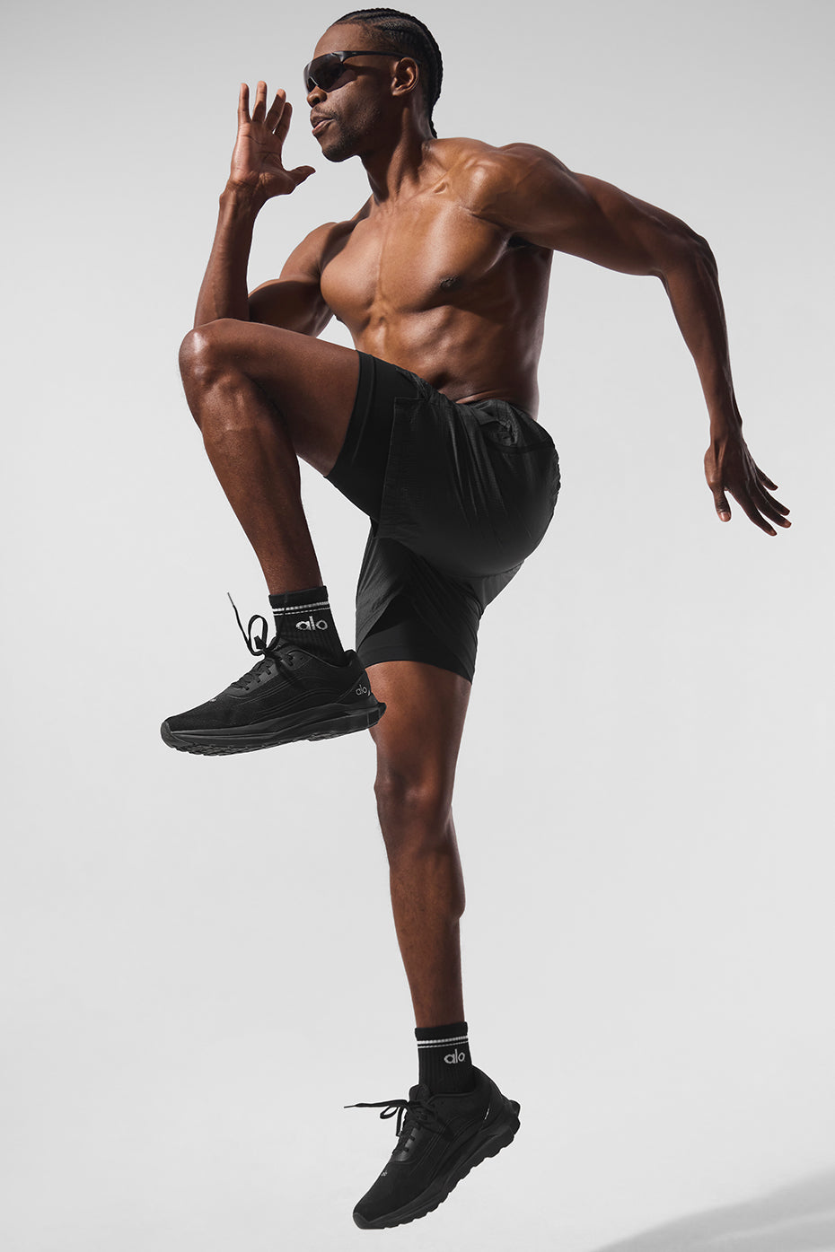 5" Game Time Ripstop 2 — In — 1 Shorts — Black/Black