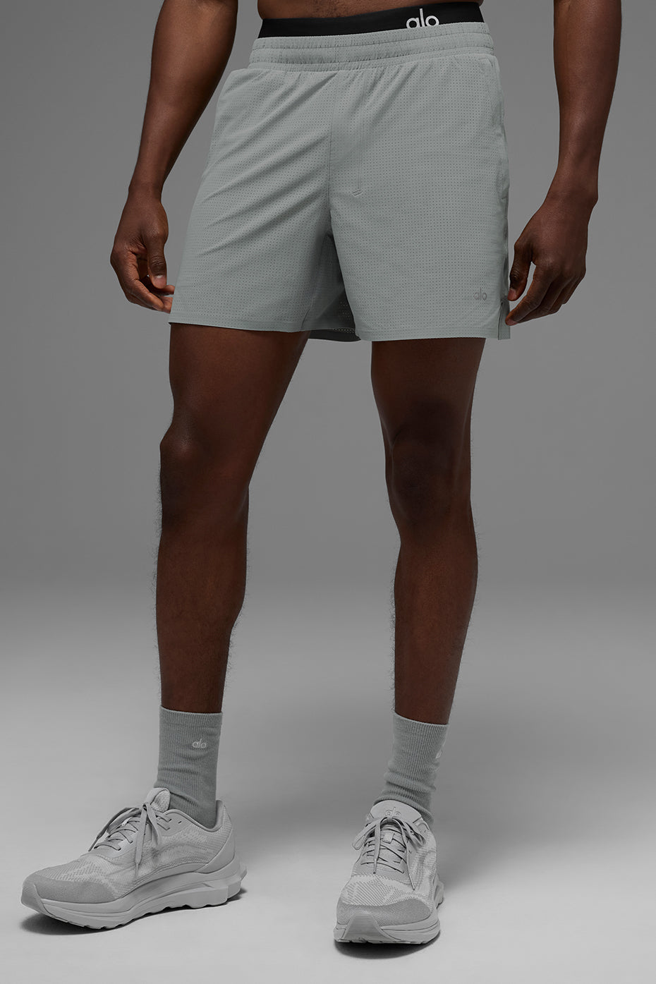 5" Traction Running Shorts — Lunar Grey