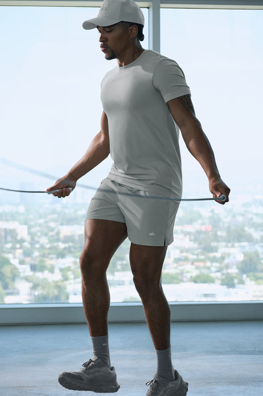5" Traction Running Shorts — Lunar Grey