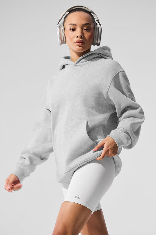 Renown Heavy Weight Hooded Sweatshirt — Athletic Heather Grey