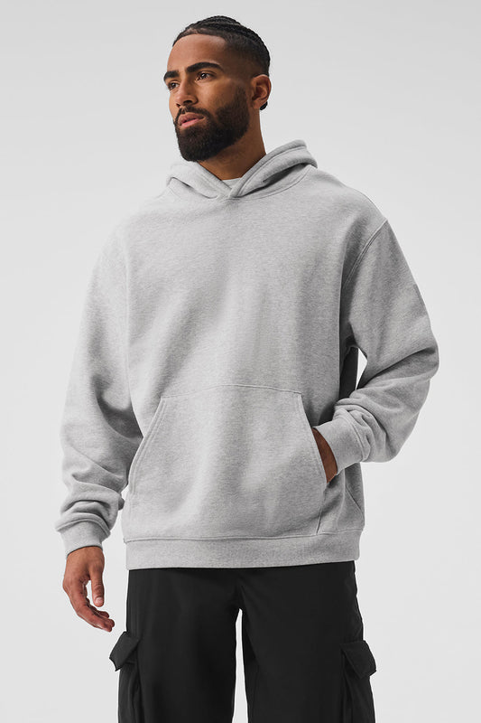 Renown Heavy Weight Hooded Sweatshirt — Athletic Heather Grey