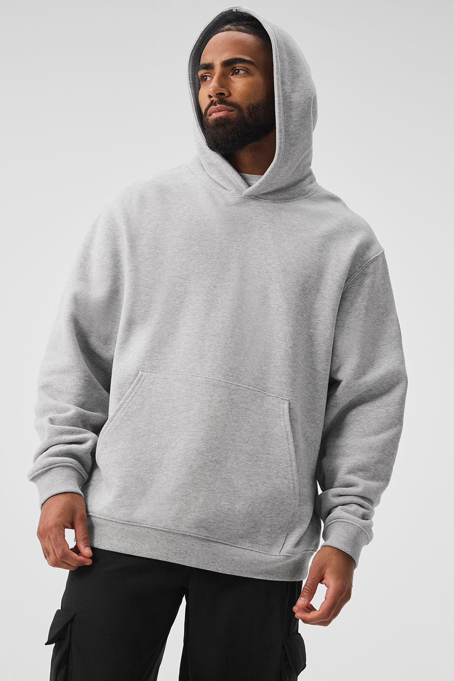 Renown Heavy Weight Hooded Sweatshirt — Athletic Heather Grey