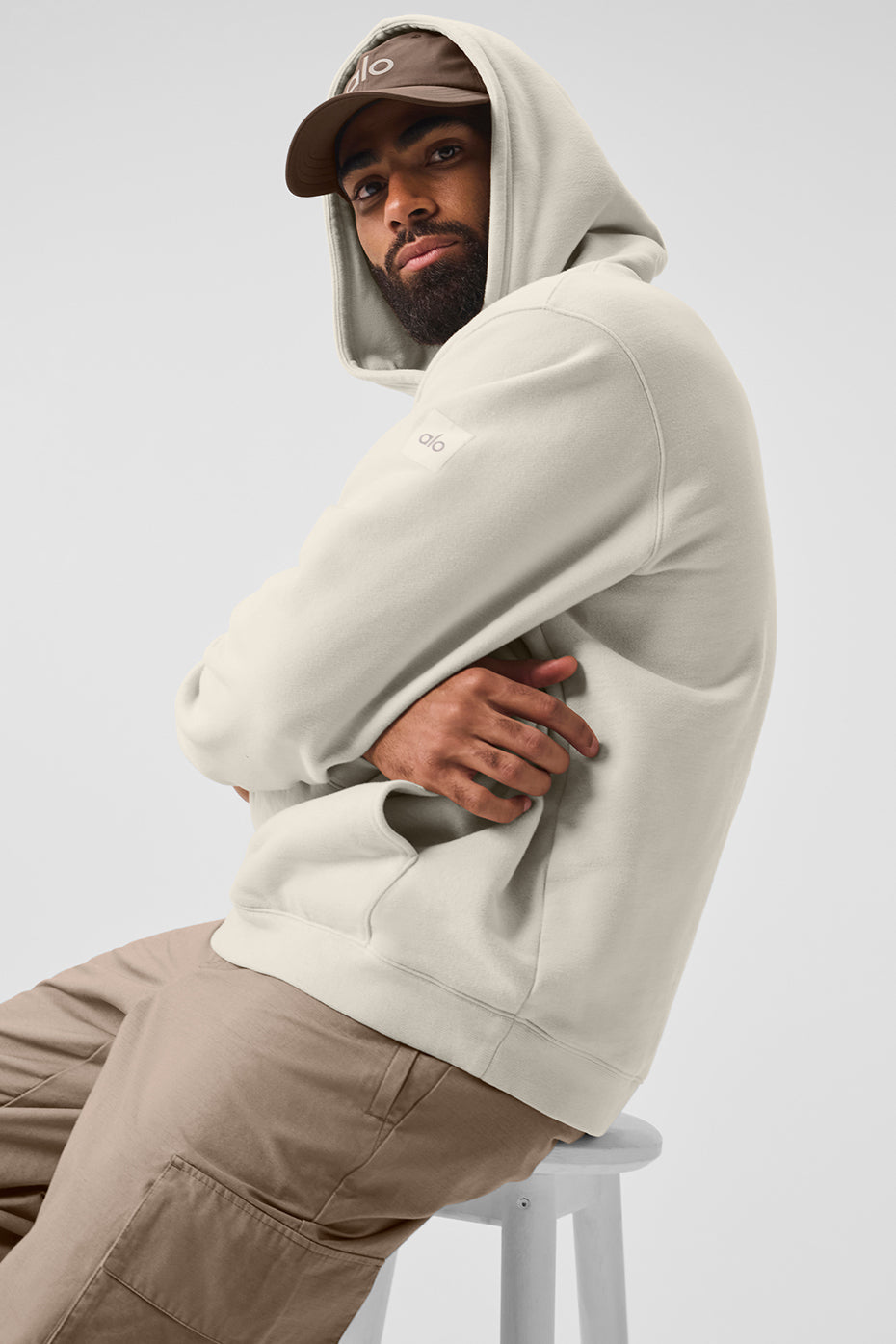 Renown Heavy Weight Hooded Sweatshirt — Bone