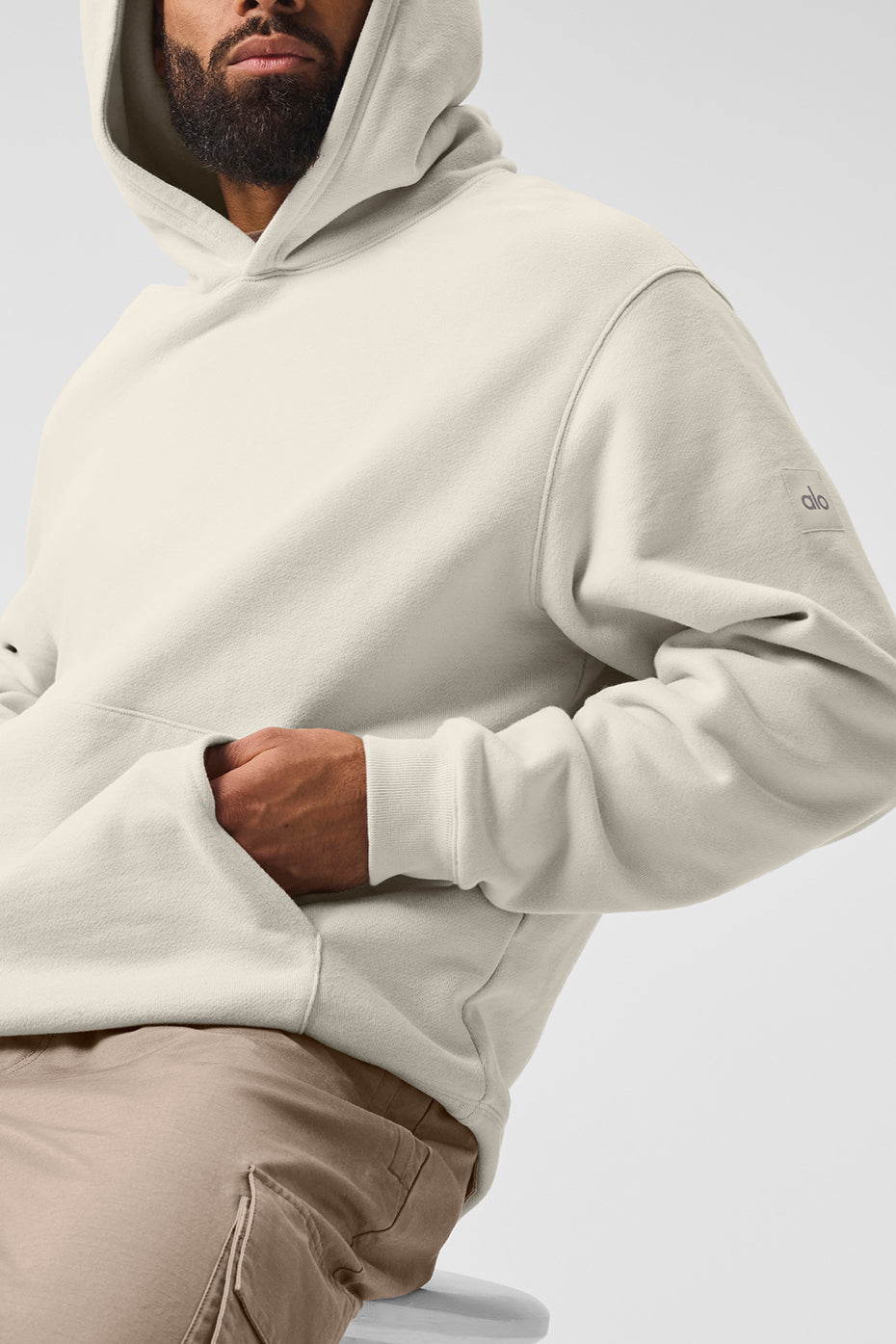 Renown Heavy Weight Hooded Sweatshirt — Bone