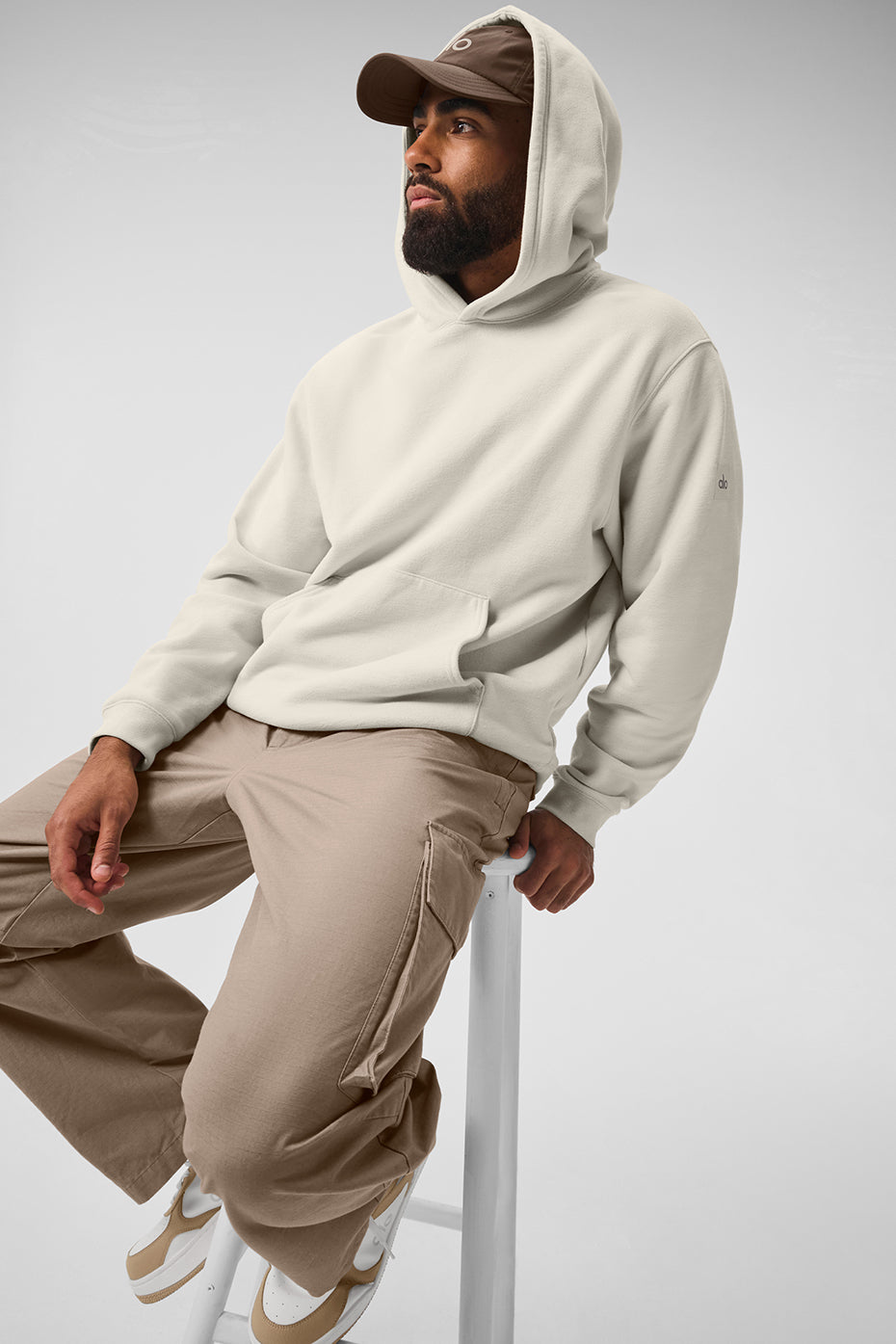 Renown Heavy Weight Hooded Sweatshirt — Bone