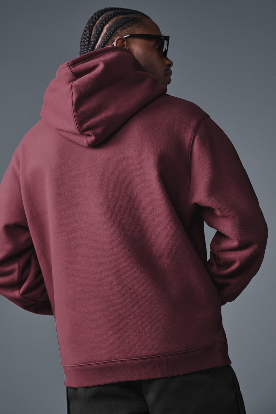 Renown Heavy Weight Hooded Sweatshirt — Burgundy Truffle