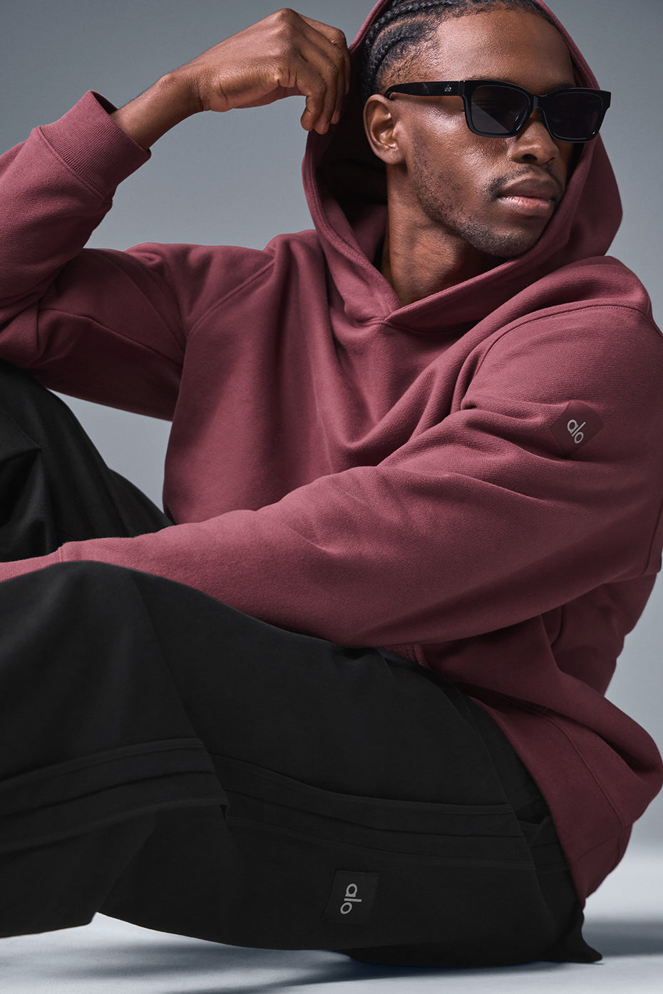 Renown Heavy Weight Hooded Sweatshirt — Burgundy Truffle