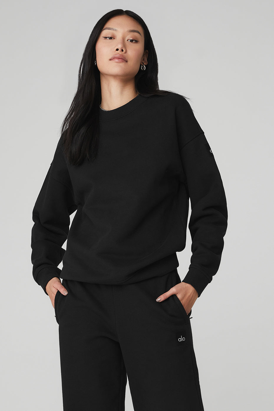 Renown Heavy Weight Crew Neck Crew Sweatshirt — Black