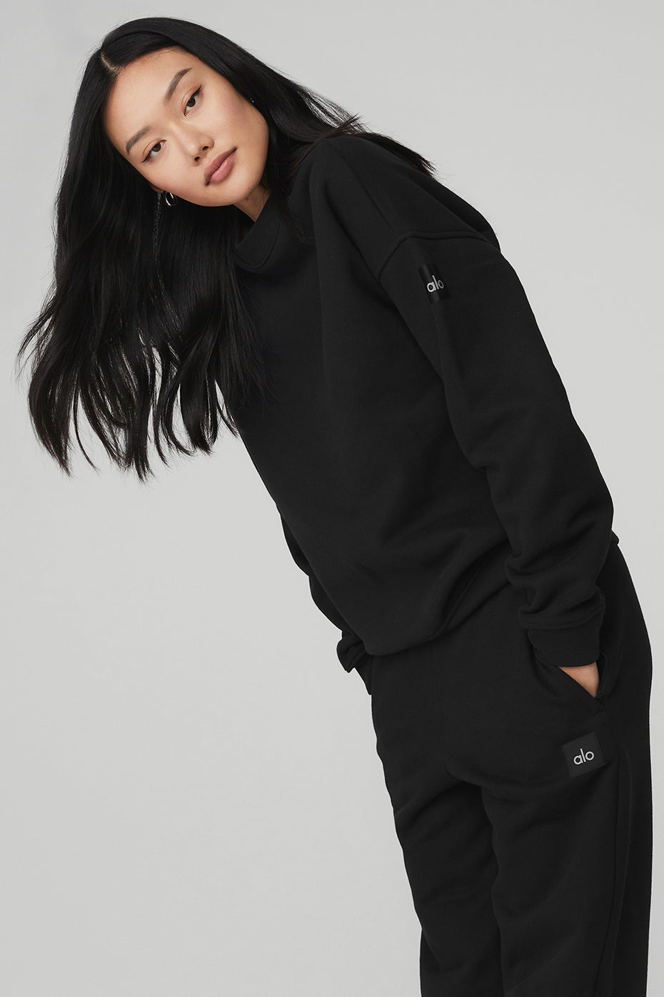 Renown Heavy Weight Crew Neck Crew Sweatshirt — Black