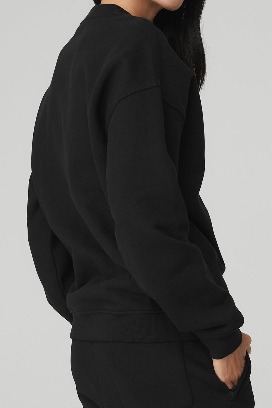 Renown Heavy Weight Crew Neck Crew Sweatshirt — Black