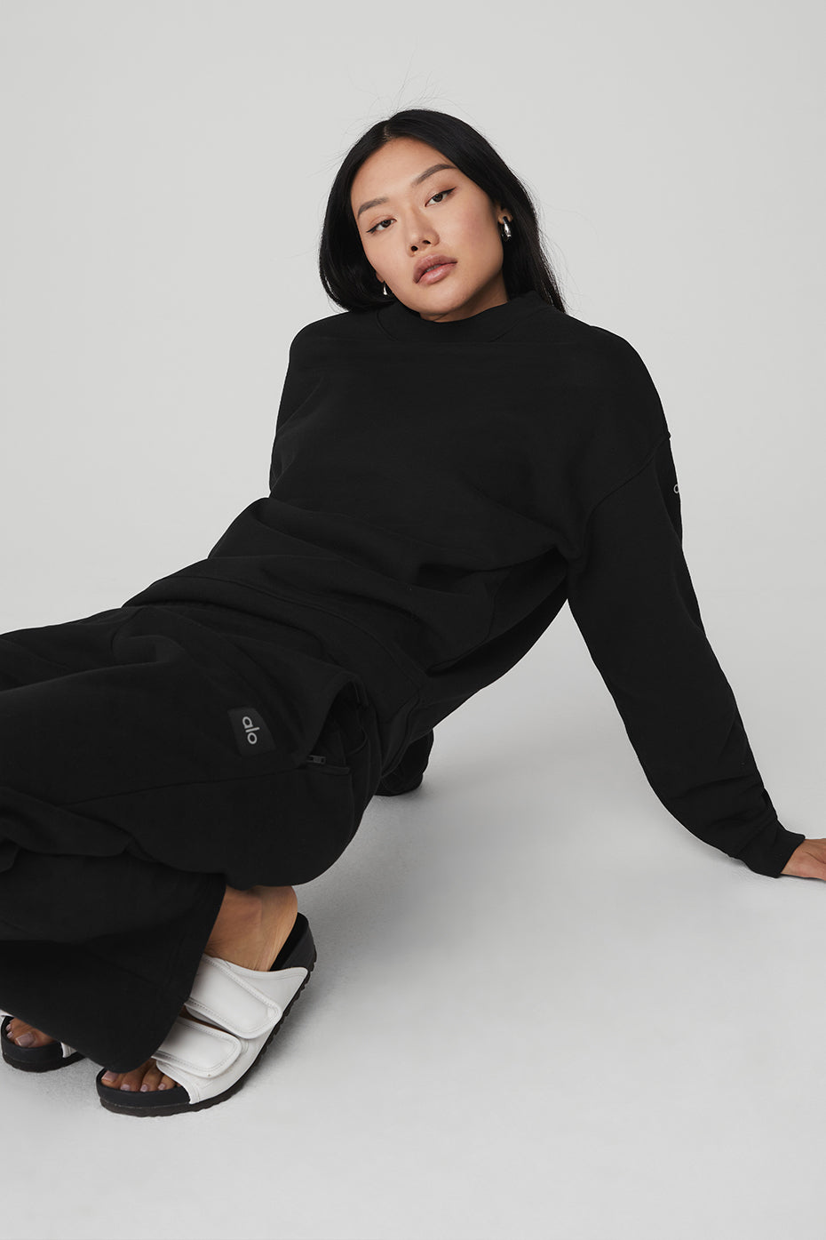 Renown Heavy Weight Crew Neck Crew Sweatshirt — Black