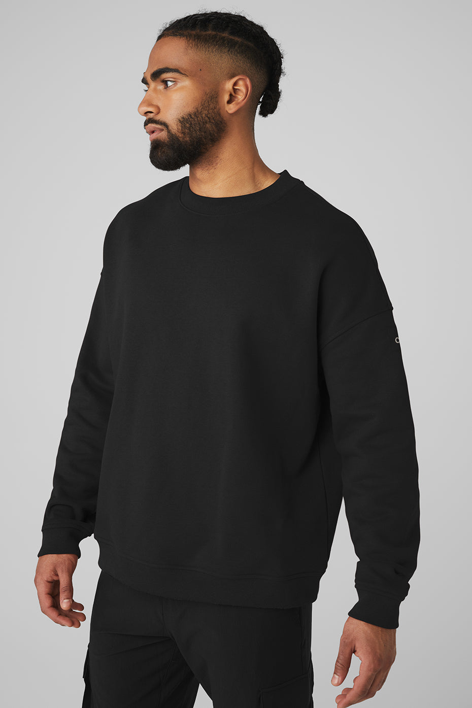 Renown Heavy Weight Crew Neck Crew Sweatshirt — Black