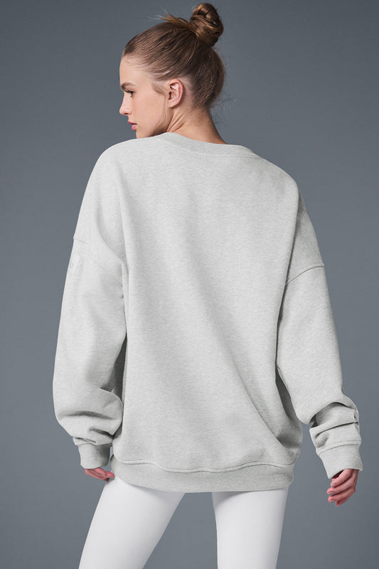Renown Heavy Weight Crew Neck Crew Sweatshirt — Athletic Heather Grey