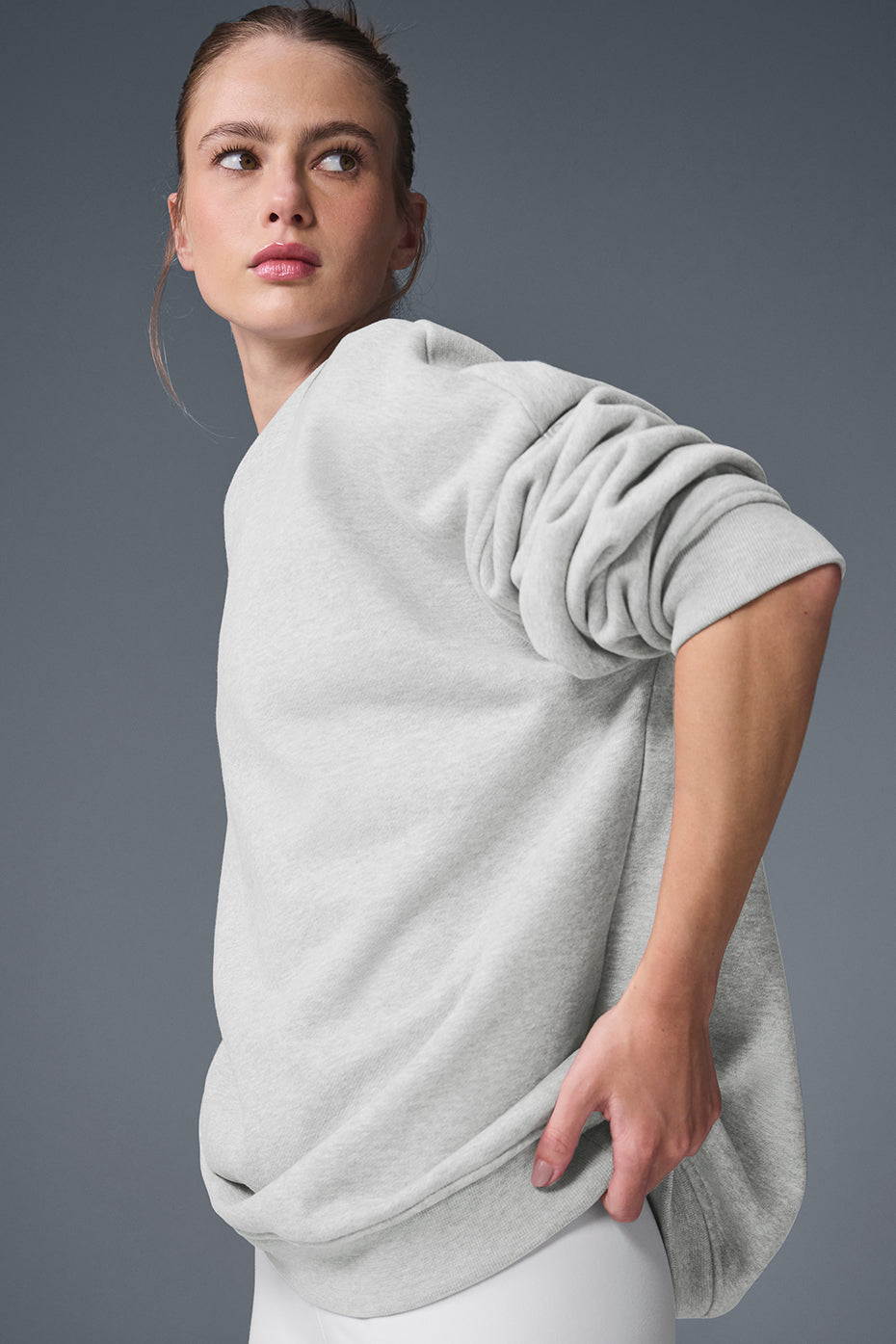 Renown Heavy Weight Crew Neck Crew Sweatshirt — Athletic Heather Grey