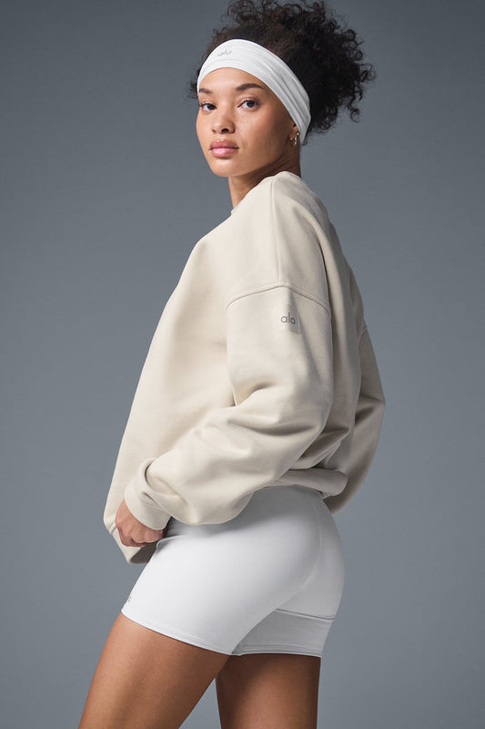 Renown Heavy Weight Crew Neck Crew Sweatshirt — Bone