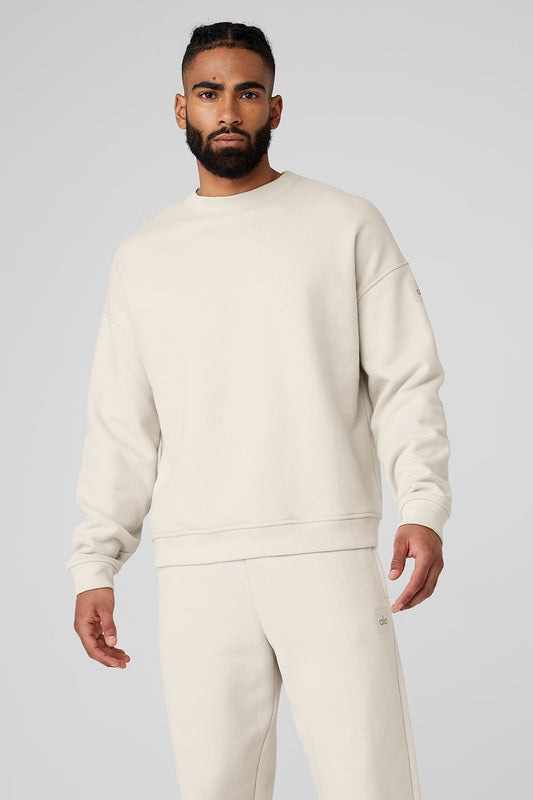 Renown Heavy Weight Crew Neck Crew Sweatshirt — Bone
